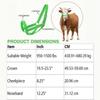 Adjustable Horse Halter Nylon Livestock Strap Animal Bridle Cow Halter with Lead  Outdoor Use