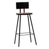 Bar Stool Set 2 Pieces Solid Reclaimed Wood