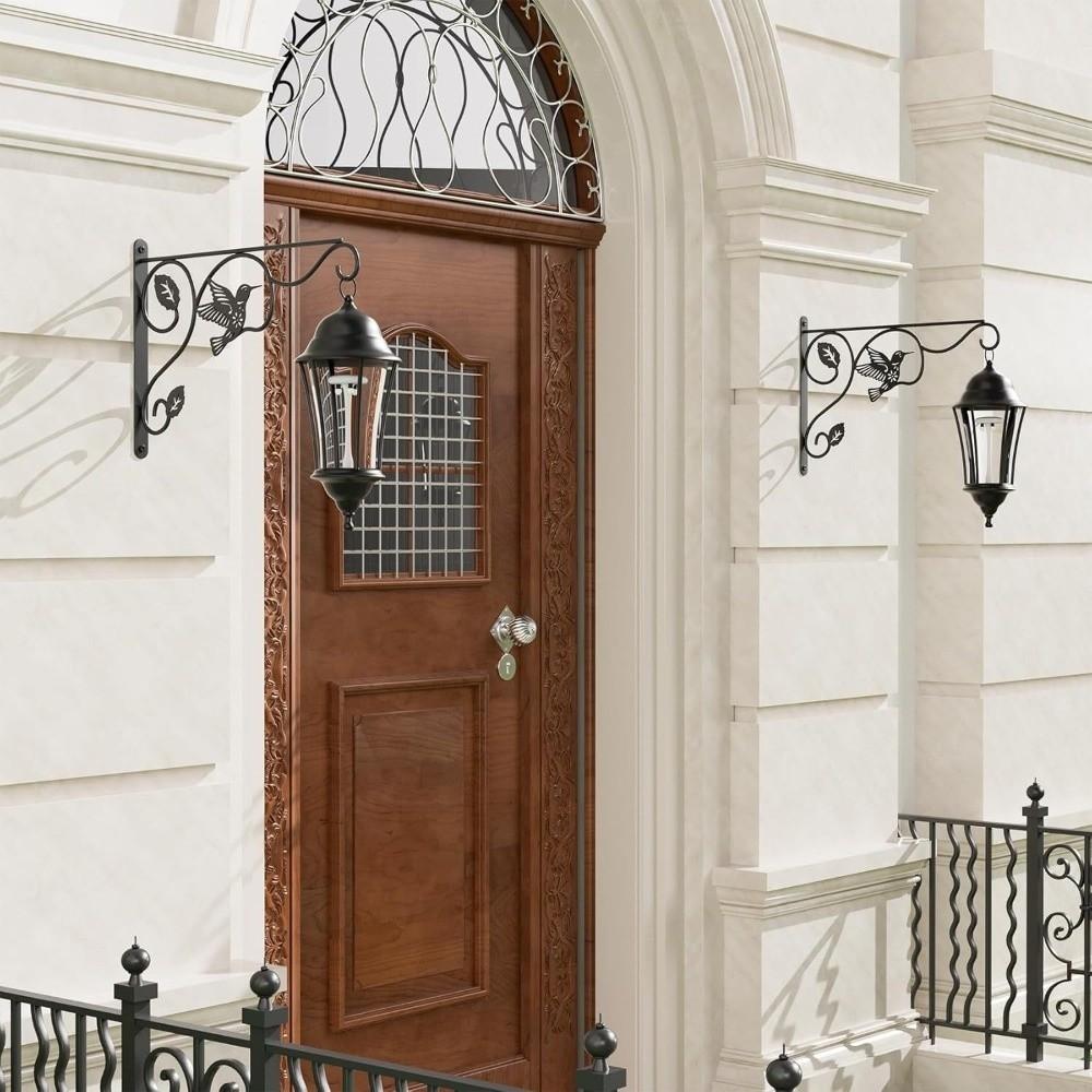 12 Inch Metal Wall Plant Hooks Sturdy Feeding Bird Rack Flower Pot Bracket  Home Decor