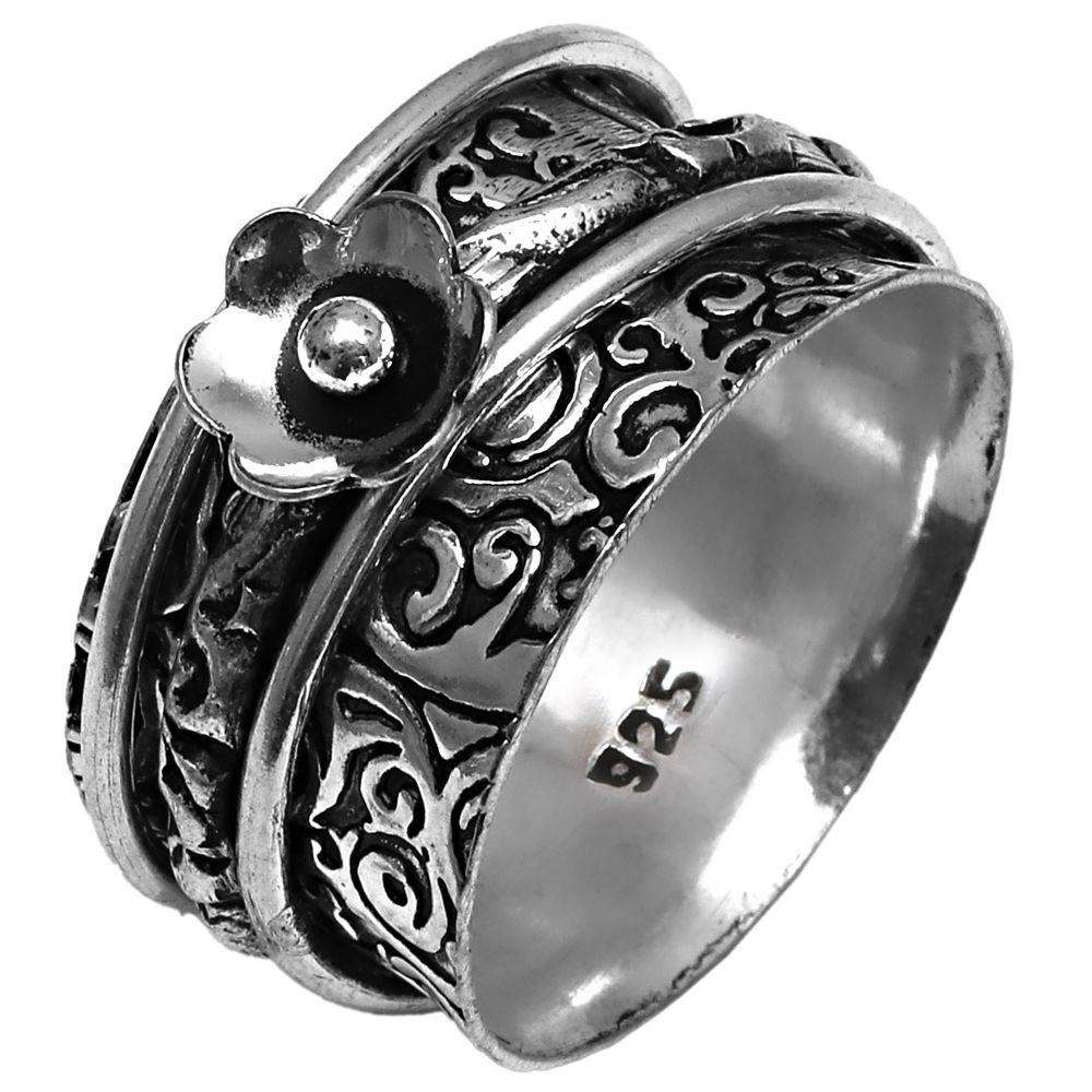 Серебряные украшения ручной работы без драгоценных камней "9"