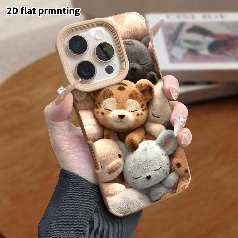 Phone Case: Lambskin 2D Flat Samsung Galaxy A34 A35 M05 M06 S20 S22 S21 FE Plus 5G Protective Case, Sleeping Together, Christmas and Halloween Gift
