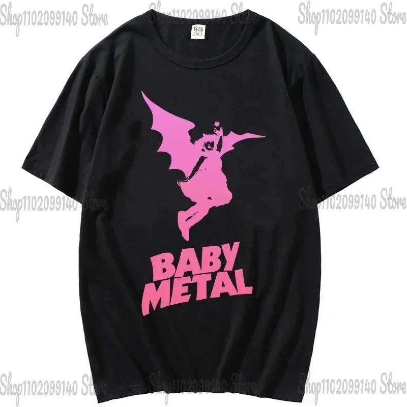 Футболка BABYMETAL, японская унисекс и женская футболка с изображением Idol Metal Band, летняя повседневная модная футболка Harajuku