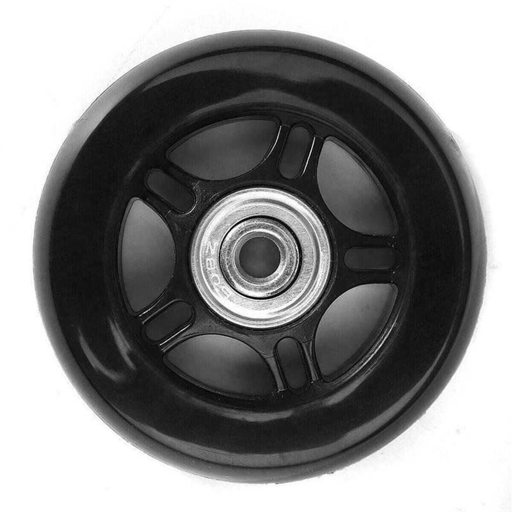 1 комплект запасных колес для чемодана, черные колеса с винтом