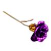 Golden-Color Foil Artificial Rose Flower Long Stem Valentine's Day Lovers Gift