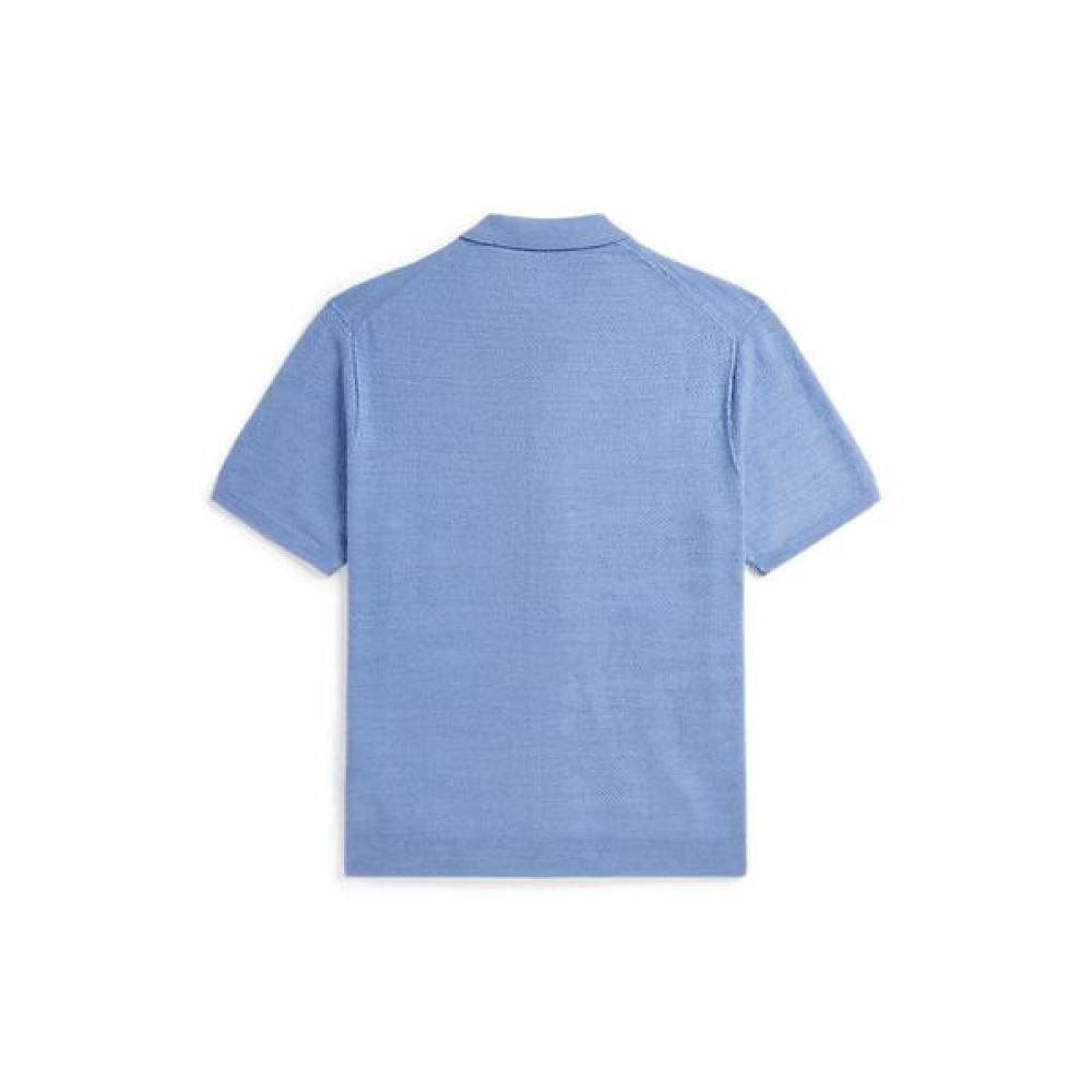 Polo Ralph Lauren Мужской хлопково-льняной кардиган с коротким рукавом Mnposwe1n820162420