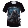 Skull Beauty Rock Cool 3D T Shirts Mens Motorcycle Punk 3D Printed T Shirt Men Clothes Tshirt Summer Top Homme Hipster Pop Shirt