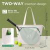 Large Capacity Tennis Racket Shoulder Bag Canvas Badminton Racket Handbag Durable Tennis Tote Bag