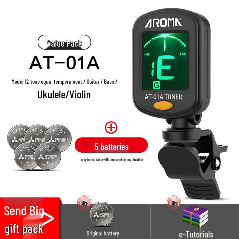 Универсальный электронный тюнер Anoma для гитары, укулеле и скрипки