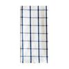 Kitchen Dish Towel Absorbent Quick Drying Tea Towel Blue Grid Striped Lint-Free Reusable Wipe Towel for Tableware Glassware Cookware