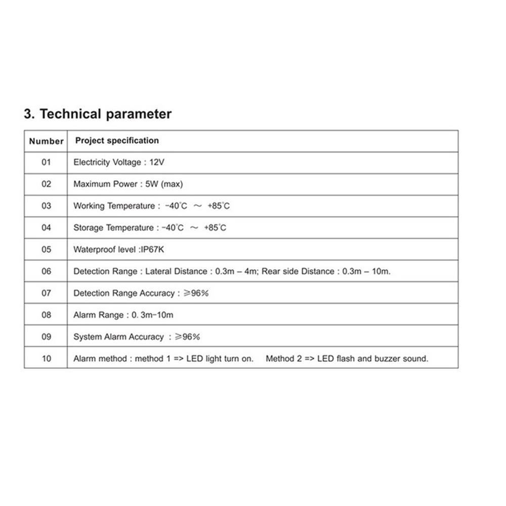 24Ghz Radar Based Blind Spot Monitoring System Lane Change Safe Auxiliary Device