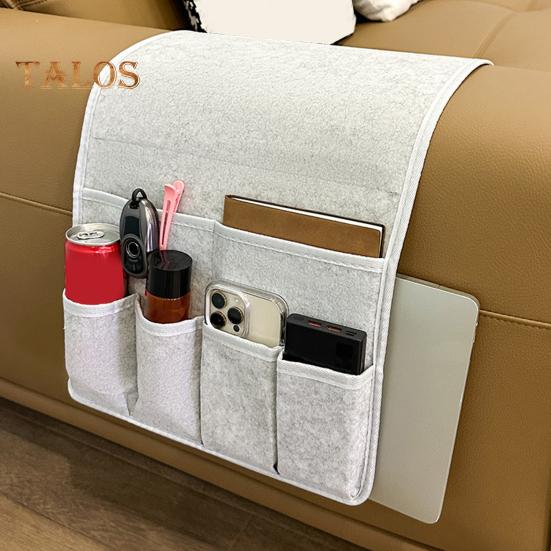 Подвесная сумка для хранения, органайзер для подлокотника дивана с 6 карманами, простая установка, органайзер для дивана-реклайнера, держатель для пульта дистанционного управления