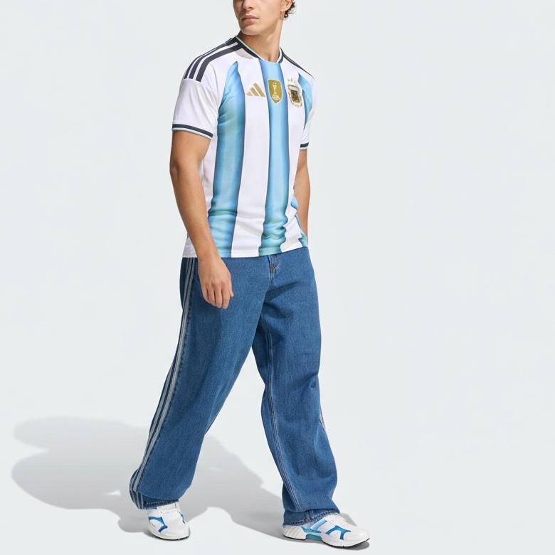 adidas Аргентина 26 Домашняя 'Белый Ледяной Синий Светло-Синий' Мужская JM8396