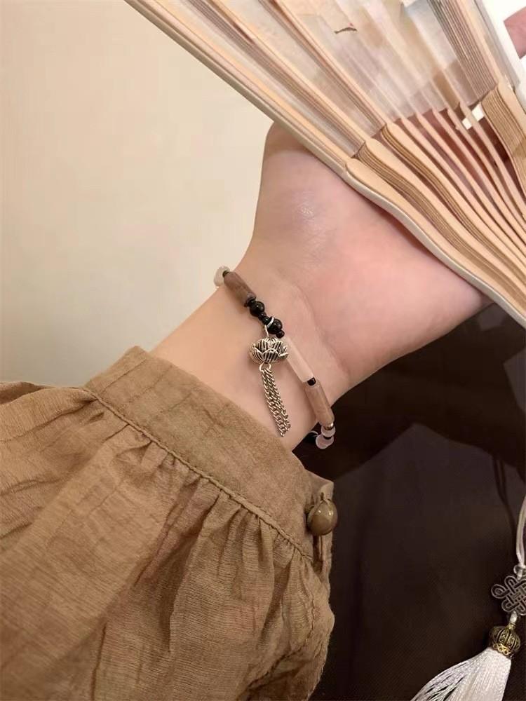 Lotus Butterfly Stylish Bracelet Retro Artistic Design Perfect For Summer Gifts