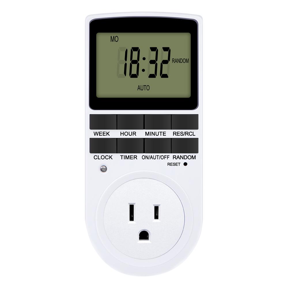 Electronic Timer Socket LCD Digital Timer Switch EU FR US UK AU Plug Timers 7Day 12/24 Hour Programmable Control Timing Outlet