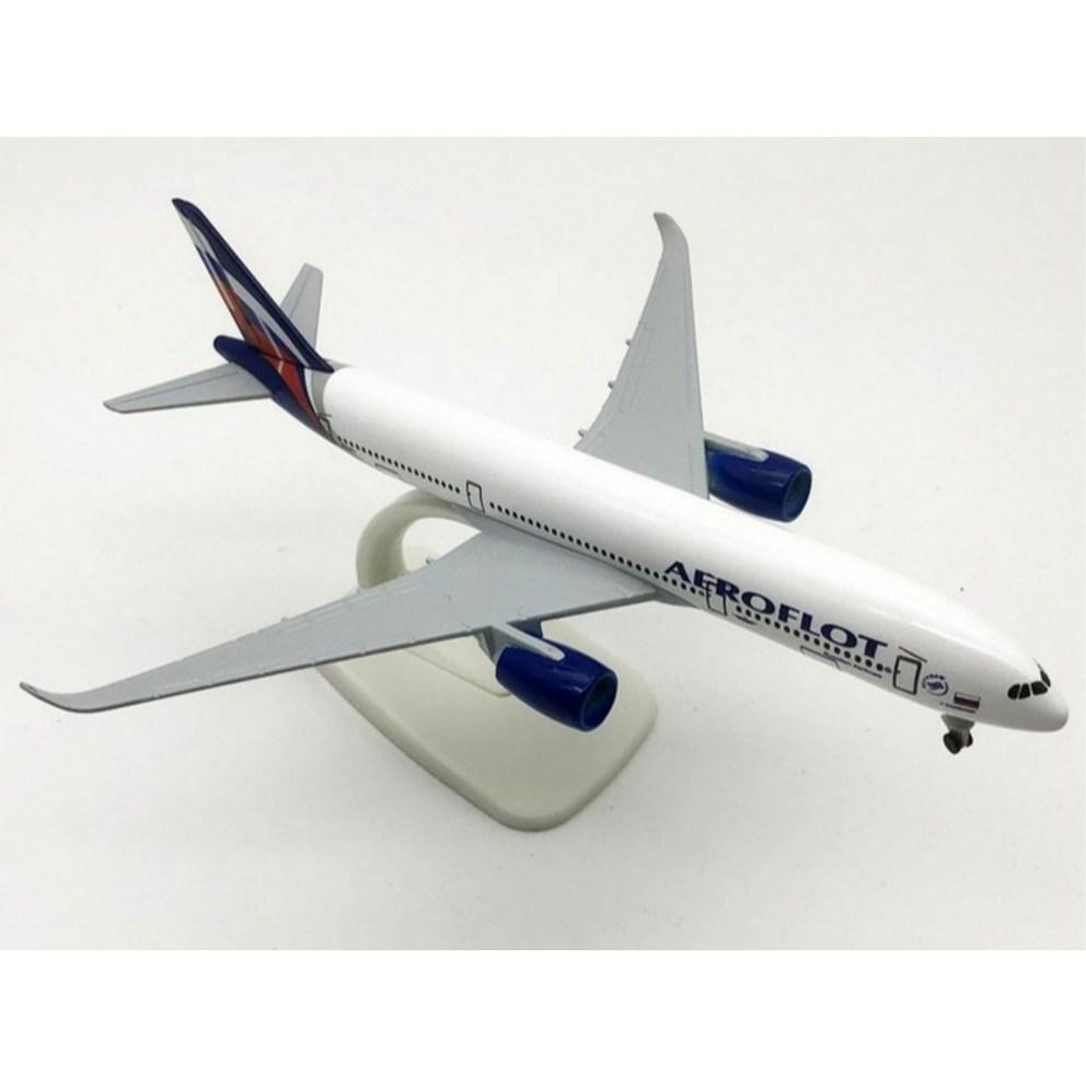 Custom-Made Aeroflot Airbus A350 Model Aircraft - 20cm (1:300 Scale)