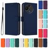 Color Leather Flip Wallet Case For TCL 60 Nxtpaper 60 SE XE Nxtpaper 605 60R Magnetic Back Cover Stand Card Holder Shell Coque
