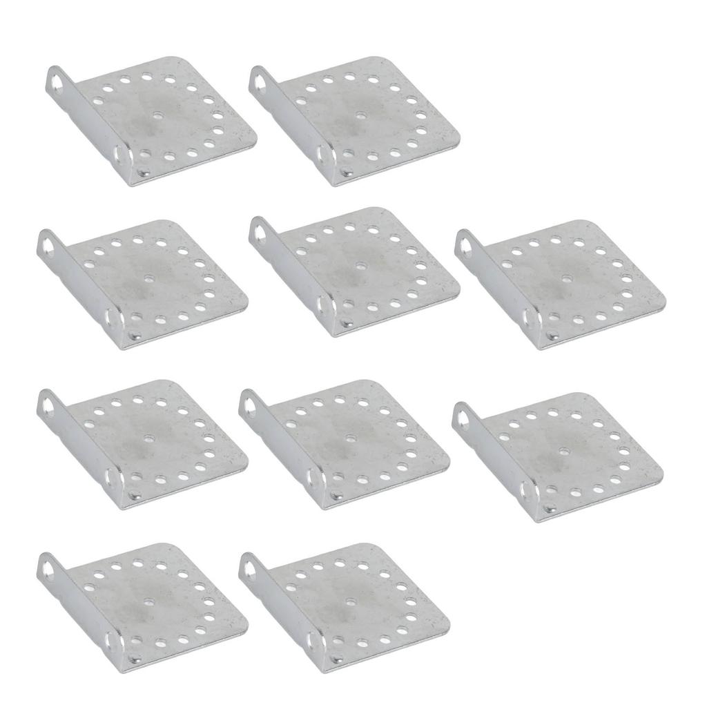10 Pcs Angle Bracket Galvanized Angle Holder Corner Brace for Electric Fencing System Round Rod