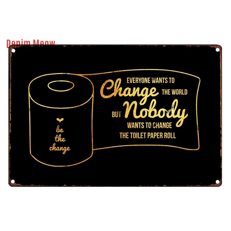 Смешная персонализированная туалетная комната, металлические жестяные таблички, винтажная табличка для туалета, настенное искусство в туалете, декор ванной комнаты, таблички для туалета, WY156
