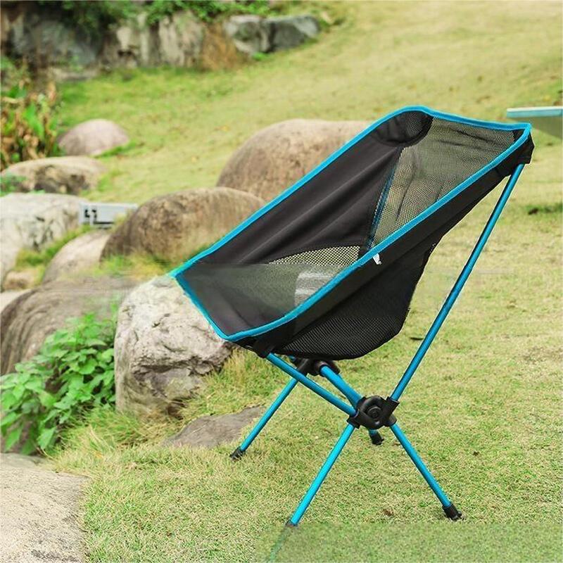 OEING Portable Aluminum Alloy Folding Moon Chair