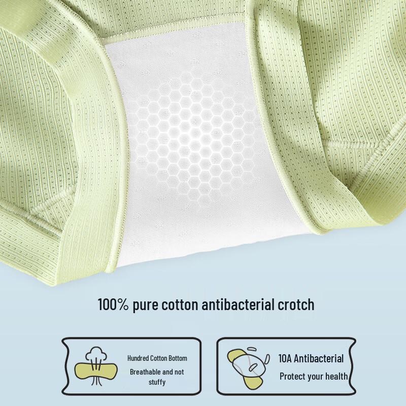 Maoren Women's Ice Silk High-Waist Tummy Control Briefs 3-Pack