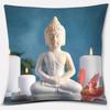 Buddha Zen Stone Flower Series Pillow Gift Home Office Decoration  Bedroom Sofa Car Cushion Cover 45x45cm40x40cm