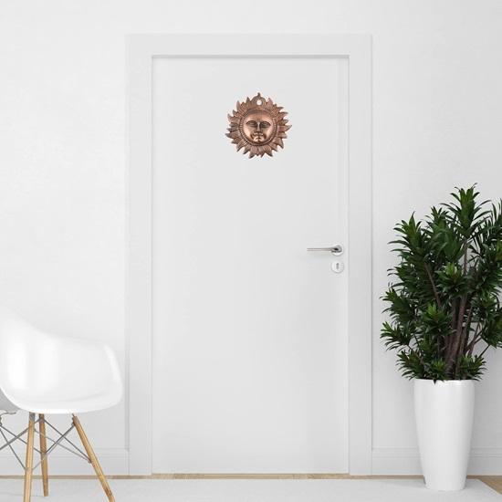 Солнечный идол Металлический настенный декор Васту Счастливый домашний декор Декоративные подвесные украшения