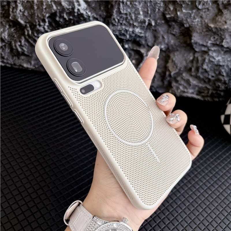 Применимо к чехлу для мобильного телефона Xiaomi 17ProMax, сотовая структура теплоотвода, Xiaomi15, ультратонкий, жесткий, противоударный, матовый, с магнитной застежкой