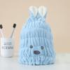 Hair Dry Hat Cartoon Super Soft Bunny Ears Coral Fleece Microfiber Kids Rabbit Shape Hair Wipe Towel Wrap Daily Use