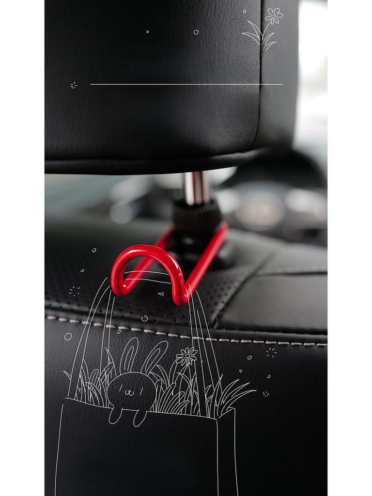 Creative Alloy Car Hook: Invisible Seat Back Storage for Car Interior.