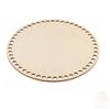 2Pcs Natural Wooden Basket Bottoms Hollow Crochet Basket Wood Base For Bag Basket Weaving Craft Supplies Making Tools