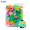 50Pcs Cobblestone Irregular Shape Eco-friendly Aquarium Decor Luminous Craft Glow Pebbles for Potting