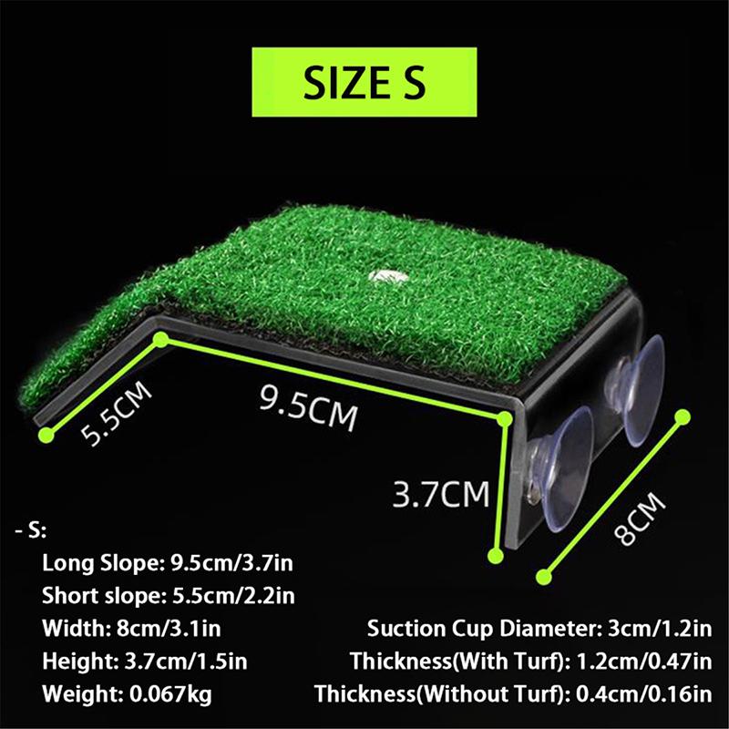 (С/М/Л) Платформа для купания черепах. Пандус для черепахи. Лестница для рептилий. Танк. Лестница для отдыха. Терраса. Имитация газона. Платформа.