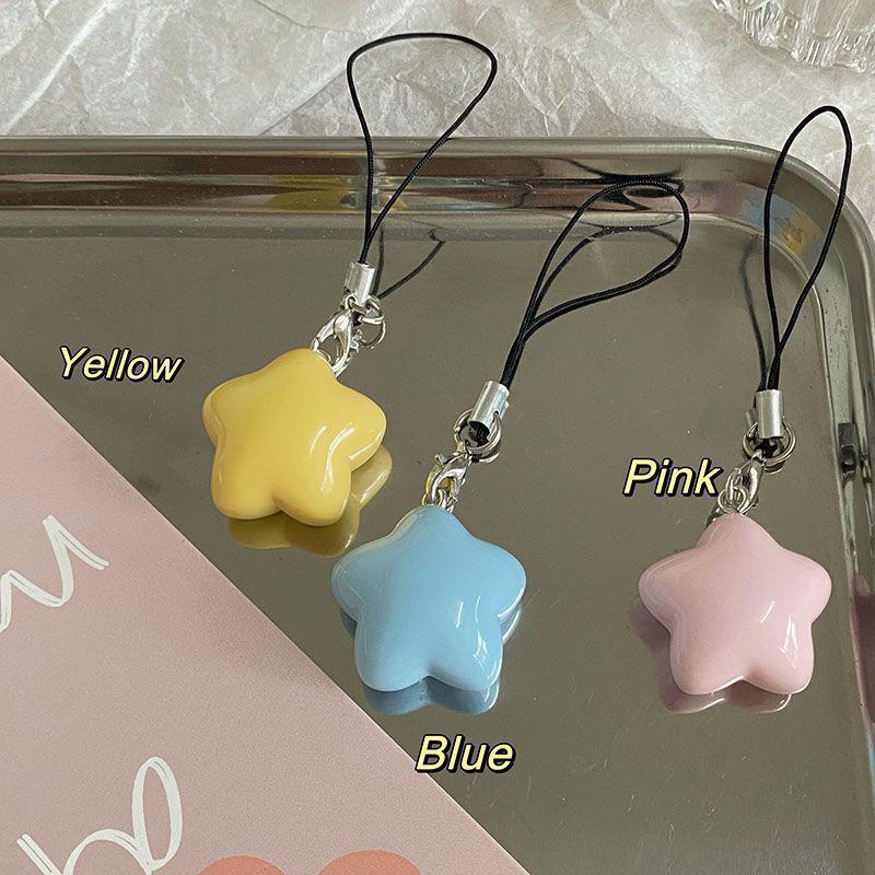 Телефонный шнурок, ремешок для телефона в виде звезды, подвеска для телефона, брелок для ключей, цепочка для мобильного телефона в виде звезды, ювелирные изделия для девочек