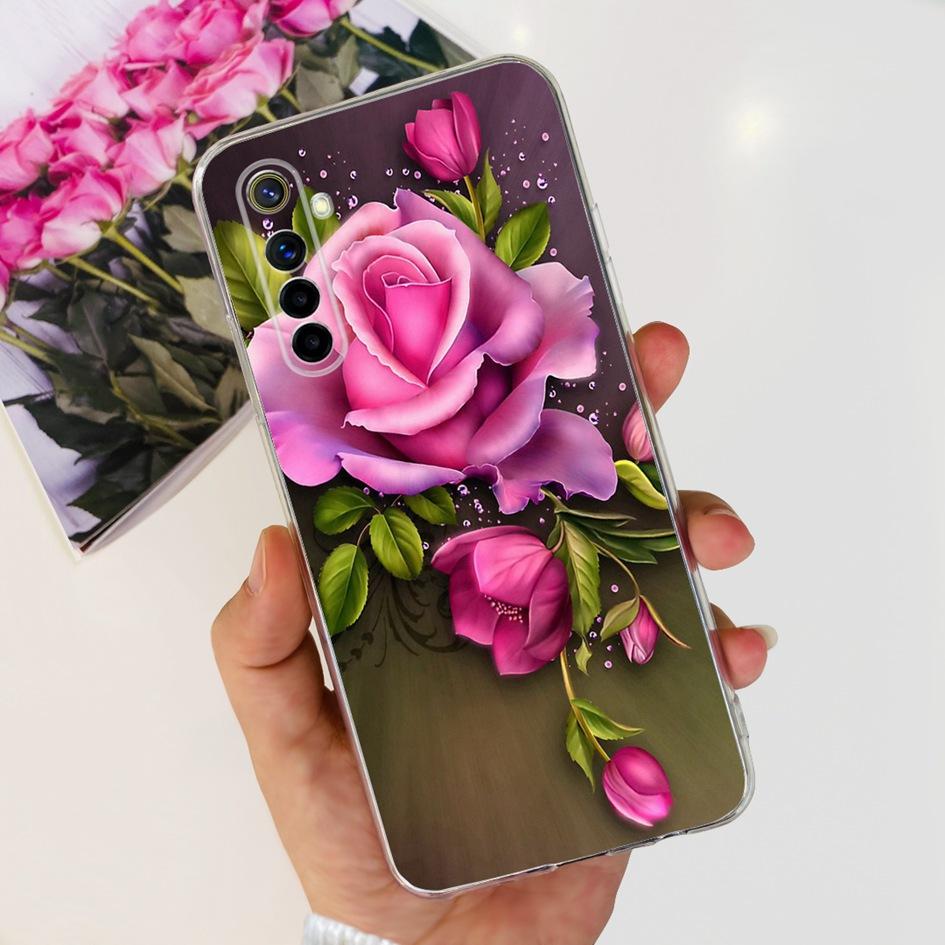 Чехол для OPPO Realme 6 Pro Модный Цветочный Прозрачный Мягкий Силиконовый Задний Чехол для Realme6 Realme 6 Pro 6S 6i 6Pro Realme6s Чехол для Телефона