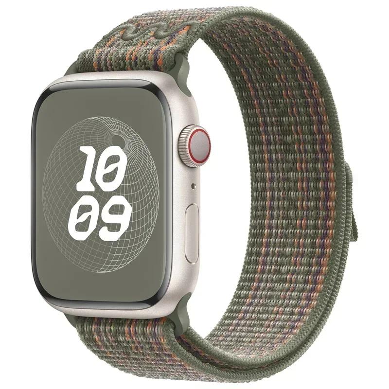 Нейлоновый ремешок для Apple Watch Band Ultra 2 49 мм 44 мм 40 мм 45 мм 46 мм 41 мм 42 мм 40 мм ремешок-браслет IWatch Ultra Series10 9 7 6 5 Se 8