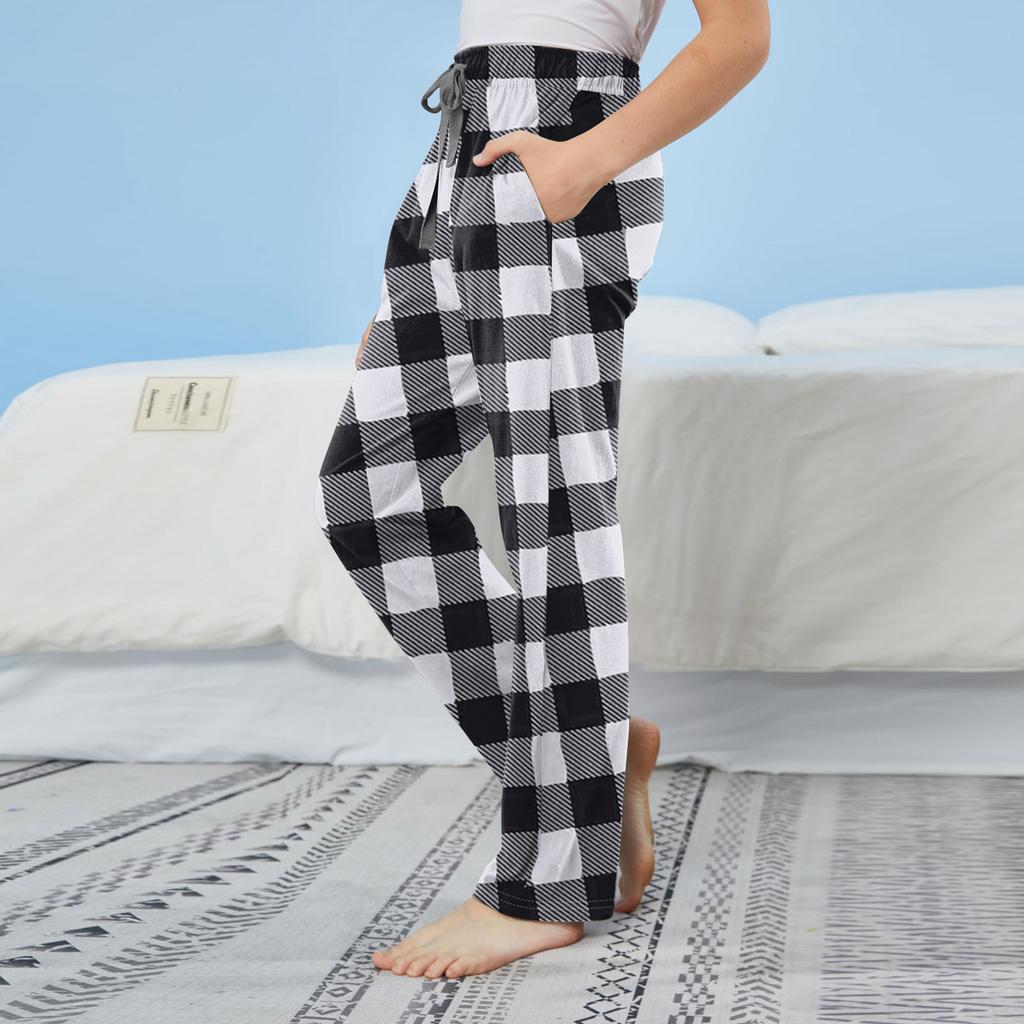 Детские хлопковые пижамные штаны с карманами