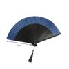 Carved Handle Chinese Fan Handhold Dance Fan Home Decoration Bamboo Folding Fan  Gift