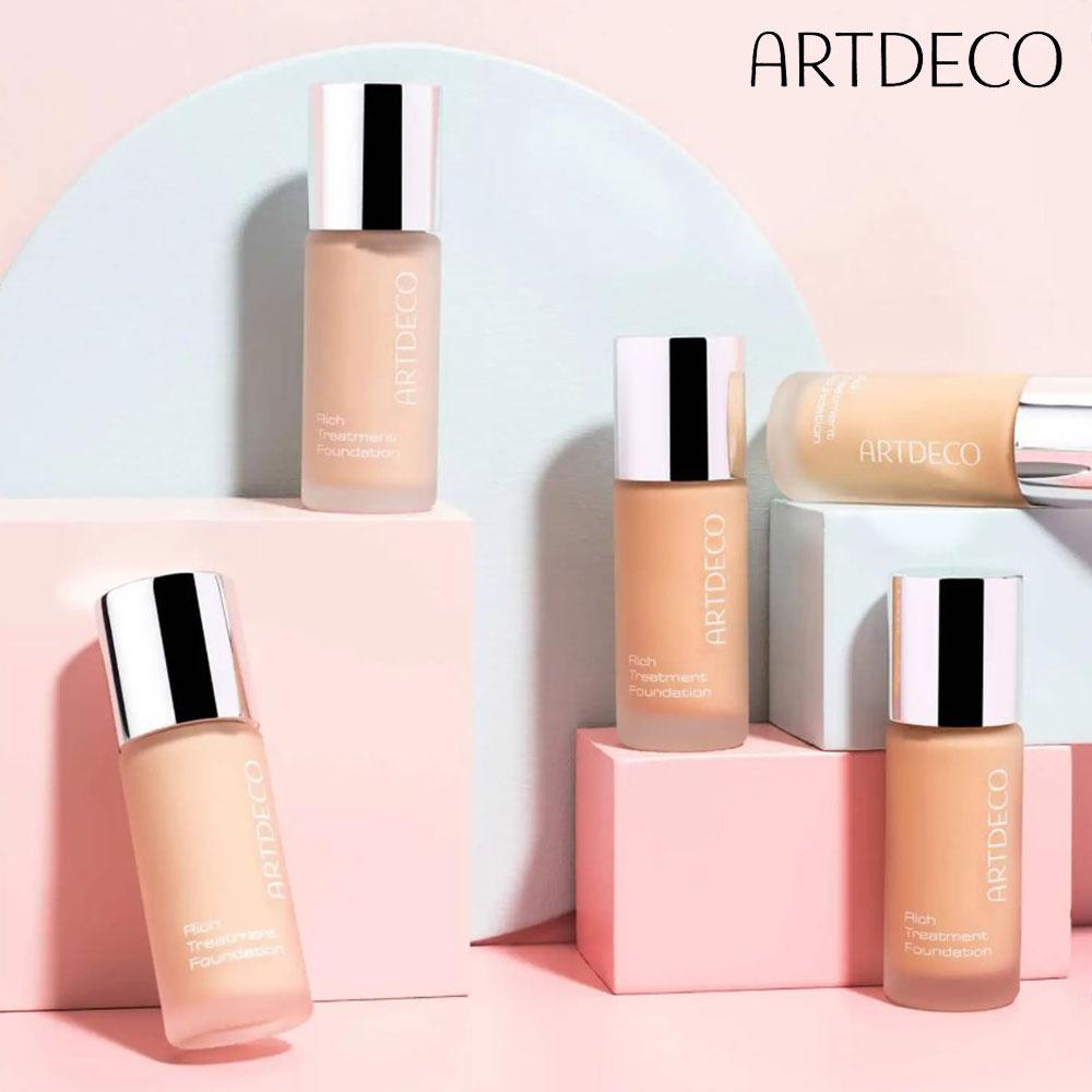 ARTDECO Rich Treatment Foundation сияющий цвет лица стойкое ровное и бархатисто-гладкое покрытие водостойкий макияж веганский