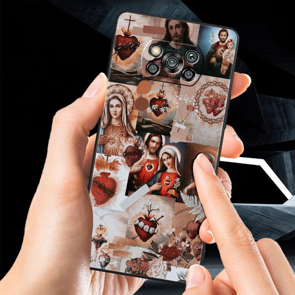 Христианский религиозный чехол для телефона с изображением Иисуса для Xiaomi Mi Poco X3 NFC M3 F4 F3 M4 X4 Note 10 12 Lite 11 11T 13 12T Pro 9T