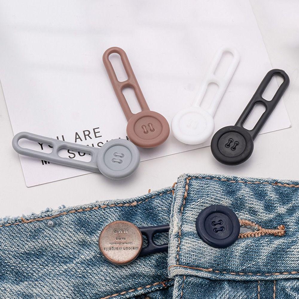 10 шт. Гибкие пуговицы-удлинители для брюк, удлинители для воротника, relief для шеи, тесные воротники для женщин и мужчин