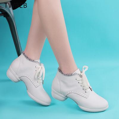 Женские кроссовки Punch из натуральной кожи, удобная танцевальная обувь для современных джазовых танцев, женская обувь для спорта на открытом воздухе