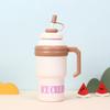 With Straw Vacuum Cup 316 Stainless Steel Insulated Cup Winter Drinkware  for Student