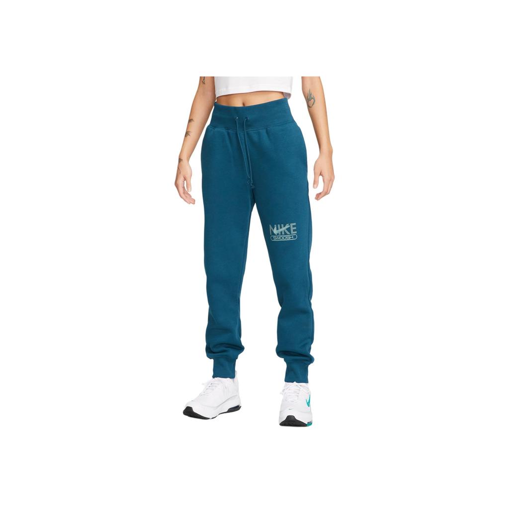 Nike Sportswear Swoosh Lace Letter Athletic Cuffed Casual Pants Women Bottoms Violet-Blue Foam-Mint-Green DR5616-460