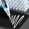 10pcs White Marker Pen, Oily Fine Tipped Marker Pen, Waterproof and Non Fading Paint Markers  Art Supplies classroom supplies