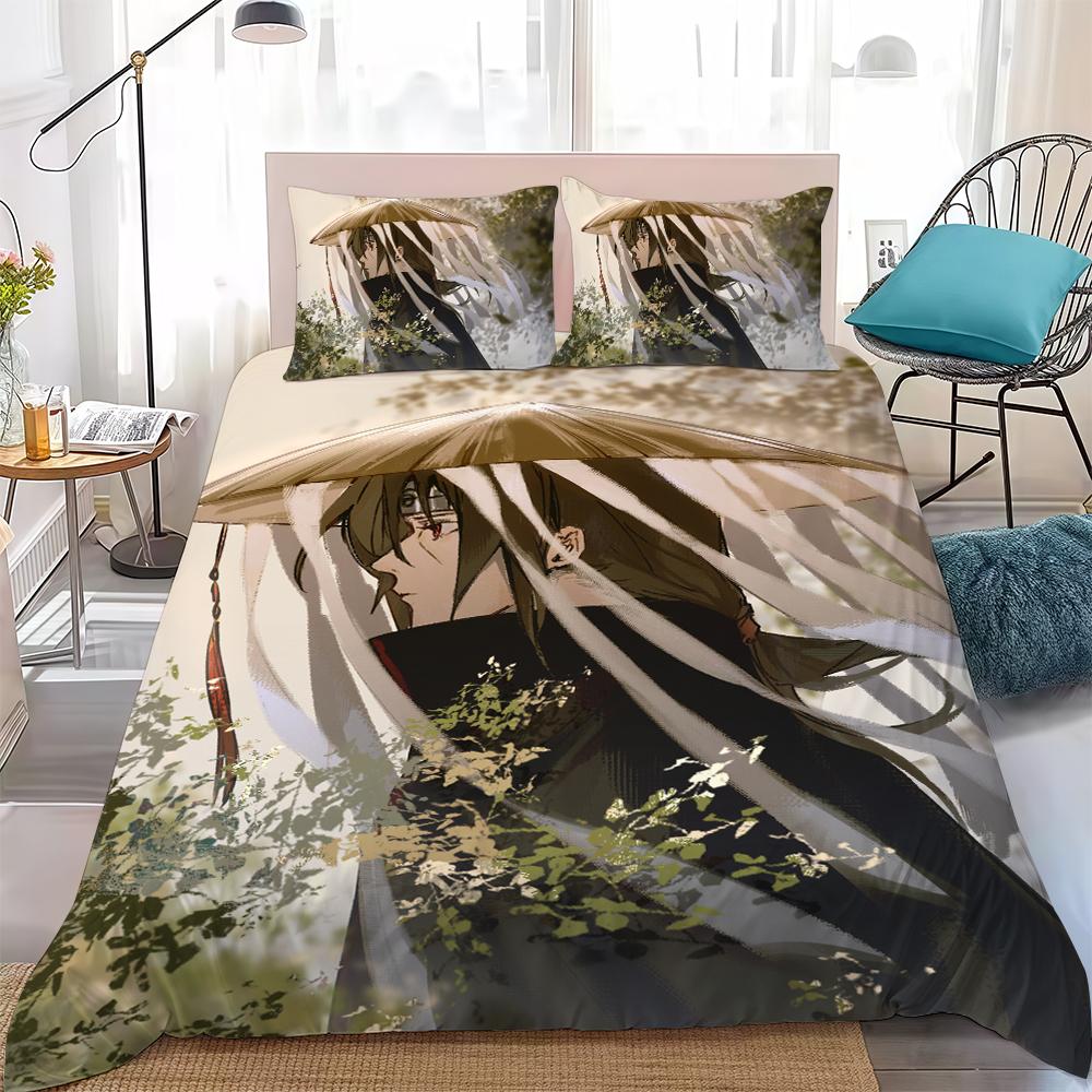 N-NARUTO F-Fashion Duvet Cover Set Home Style Bedding Soft Laundry Cotton Bed 3 Piece Set Student Dormitory Gift