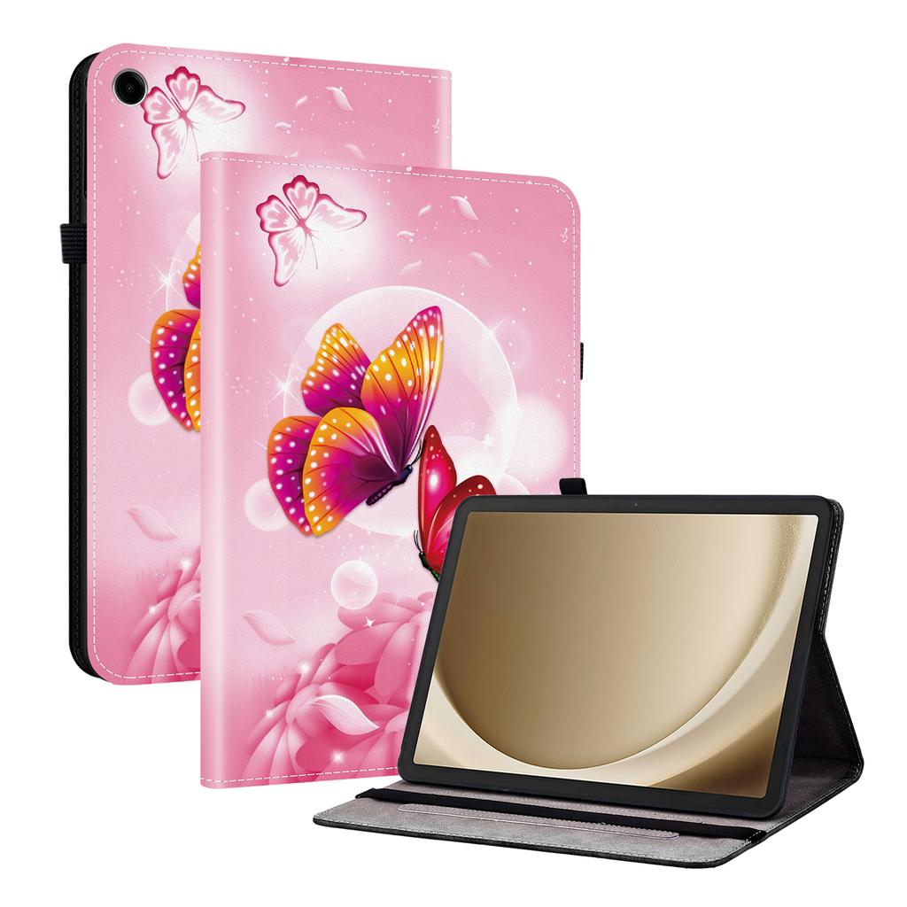 Кожаный чехол для Samsung Galaxy Tab A11+ с принтом, подставка, чехол для планшета с отделениями для карт