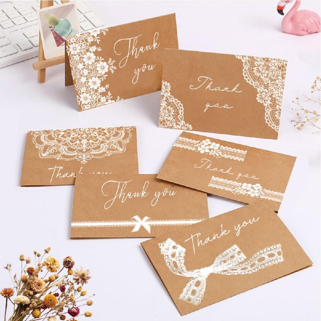 Благодарственные открытки на вечеринку по случаю рождения ребенка, свадебный душ, объемные благодарственные открытки с конвертами - свадебные благодарственные открытки на выпускной, похороны, день рождения, 36 шт.