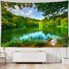 Природный пейзаж гобелен настенный красивый богемный растительный принт полиэстер украшение стены спальни фоновая ткань