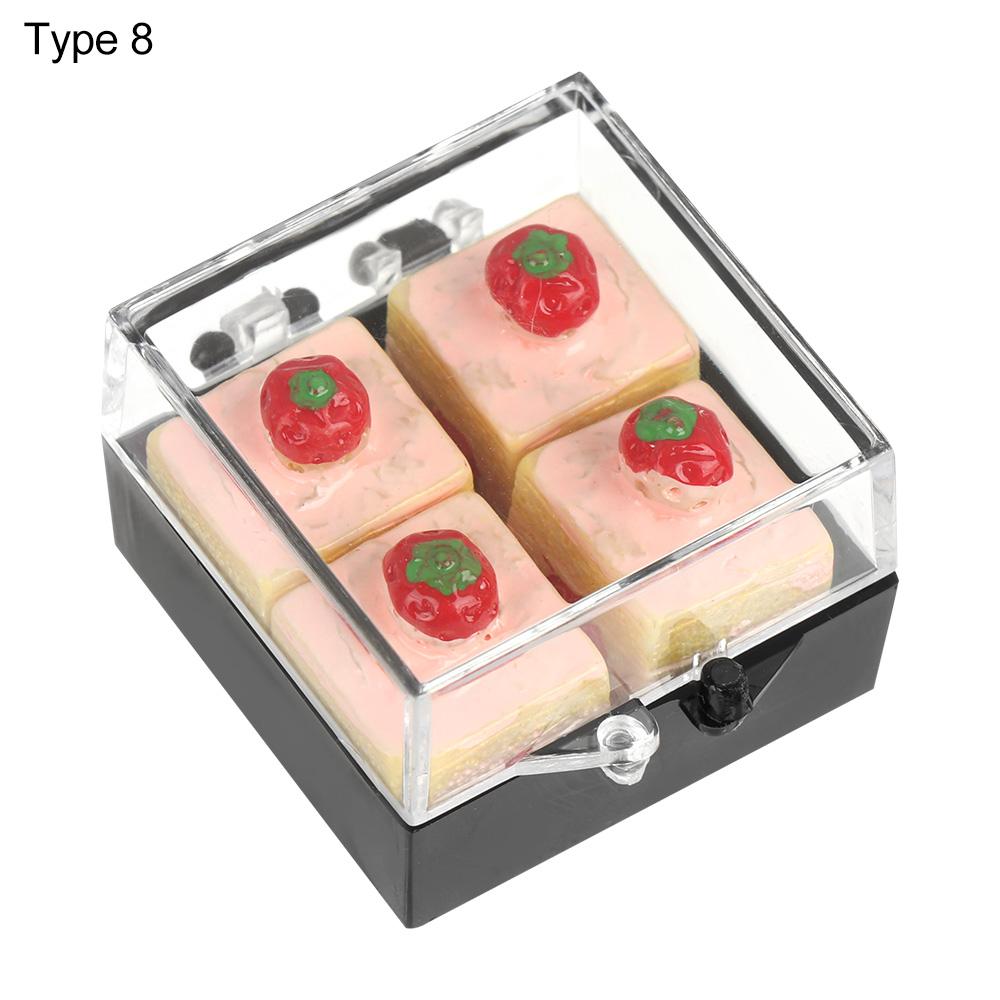 1:12 Scale Miniature Boxed Bread Dollhouse Cake Simulation Food Doll Accessories Scene Model Kitchen Toy Playing House Gift Toy