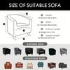 Чехол на стул для клуба из эластичной ткани Spandex Barrel Chair Covers Printed Bath Living Chair Covers Furniture Protector Sofa Cover